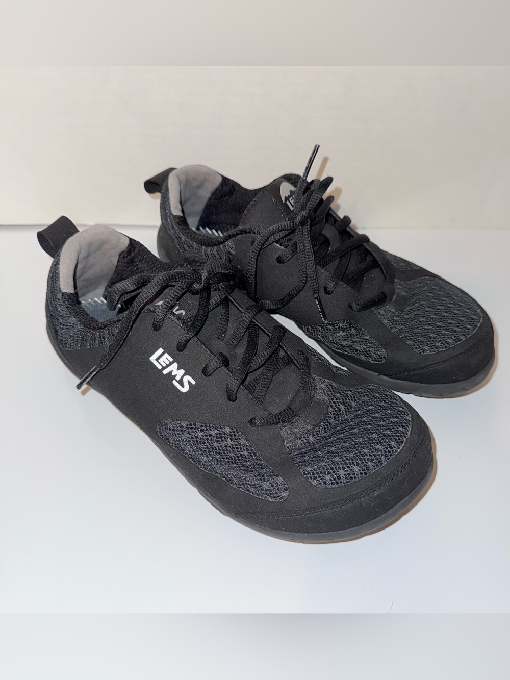 LEMS Primal 2 wide feet all black athletic sneakers 7